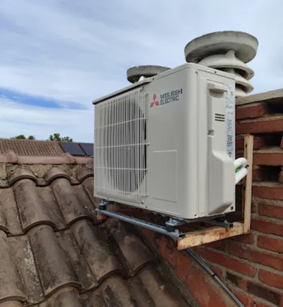 Professional climate control installation